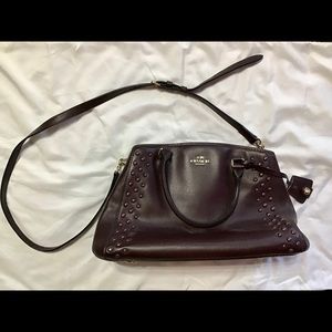 COACH Margot Carryall Studded Purse + Wallet set